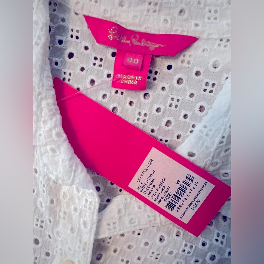 Lily eyelet sleeveless top